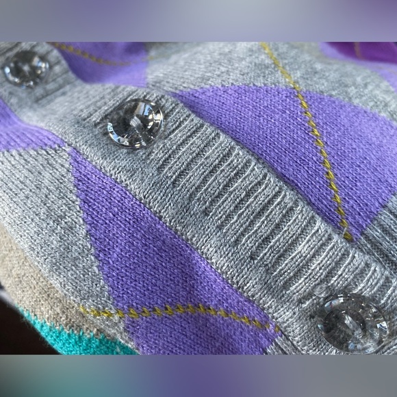 {SOLD!!}•NWT•{3} New York & Company Argyle Cardigan Bundle - Picture 13 of 13